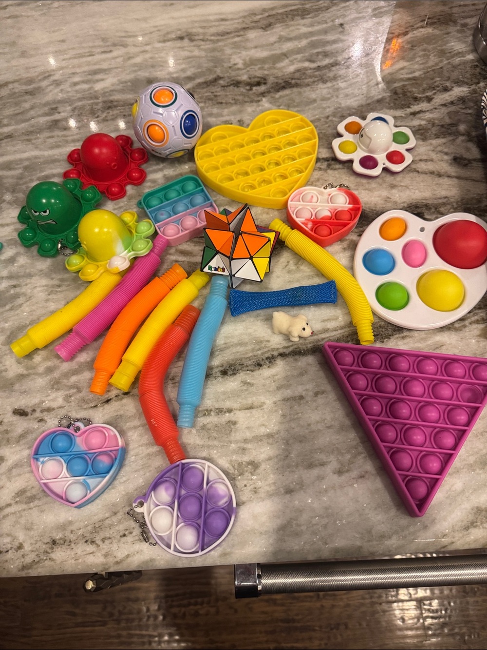 Kids Fidget Toy Bundle - Assorted Colors Pop Sensory Pack